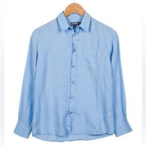 Vilebrequin Kids Boys' Linen Button-Up Shirt Sz 10